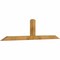 Ekena Millwork Portland Rough Sawn Timber Gable Bracket, Western Red Cedar, 84"W x 21"H x 4"D x 4"F, 6/12 Pitch GBW084X21X0404POR00RWR - alternate 5